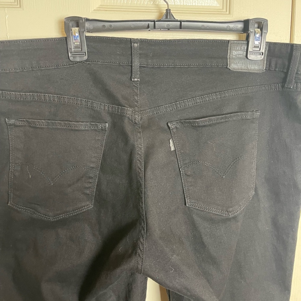 Levi’s 711 Black Denim Jeans Size 20W - Picture 7 of 10